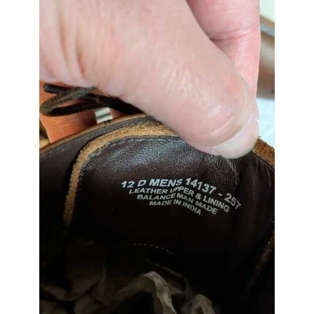 Florsheim 14137 Wingtip Oxford Shoes Mens Sz 12D‎ Leather Brown Dress